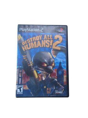 Destroy All Humans 2 (Sony PlayStation 2, 2006) with Manual